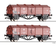 Tillig 502700 - TT - 2-tlg. Set Klappdeckelwagen, DR, Ep. III<br>Tillig TT-Club